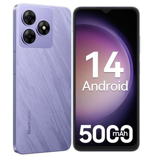 SIMフリー-技適認証済 BlackviewWave 8 CSIMフリースマホ4 G対応Android 14 Go搭載日本版|6 GBRAM 64 GB