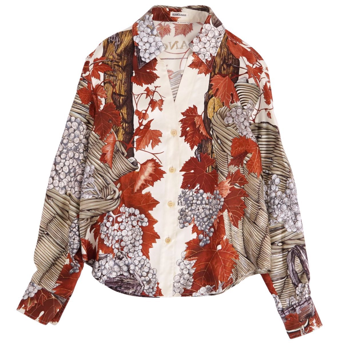 美品 エルメス HERMES シャツ マルジェラ期 ブラウス ロングスリーブ