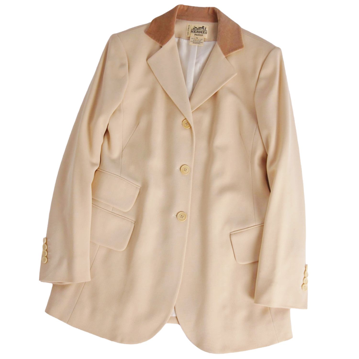 極美品 Vintage エルメス HERMES ジャケット テーラードジャケット