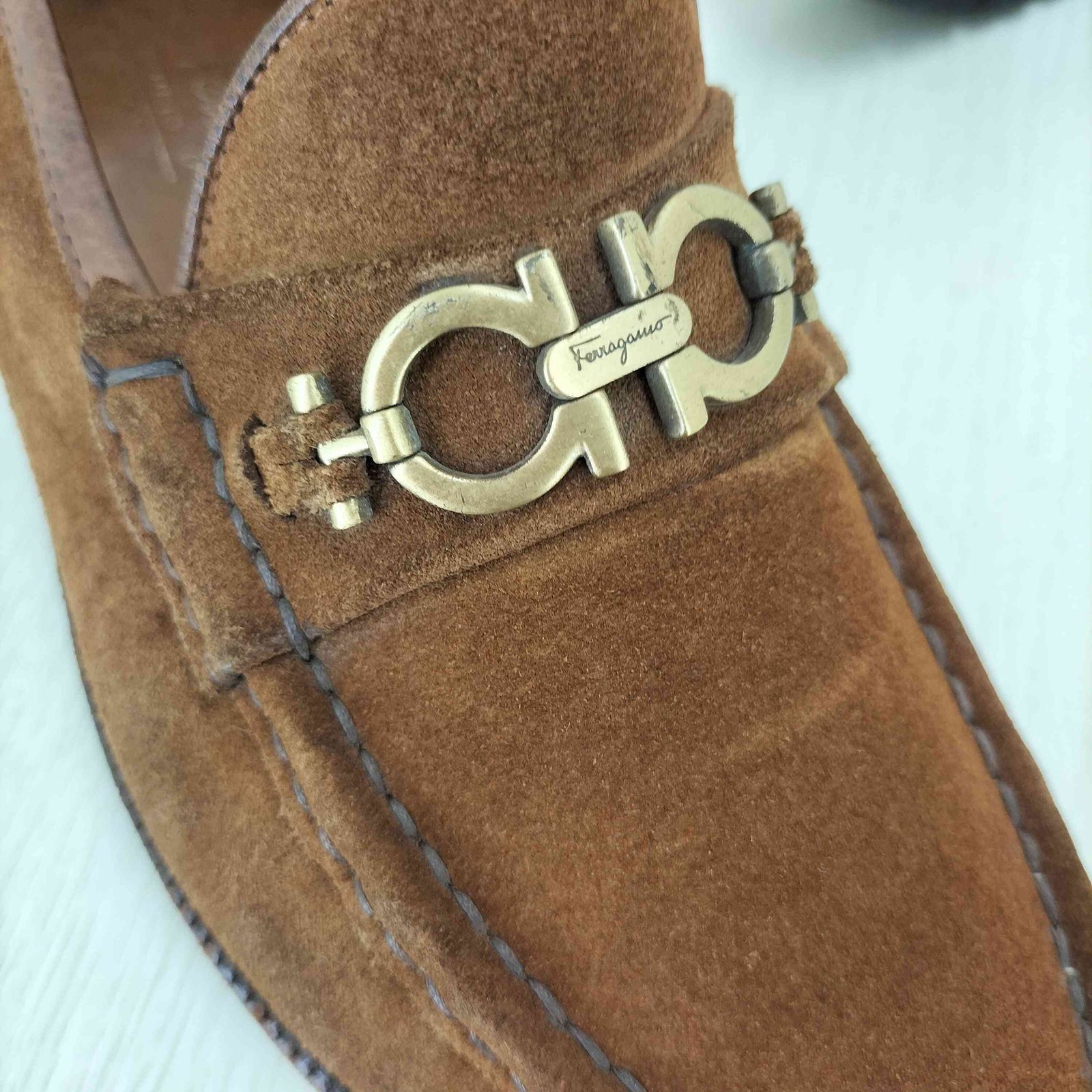 サルヴァトーレフェラガモ Salvatore Ferragamo ガンチーニ スエード