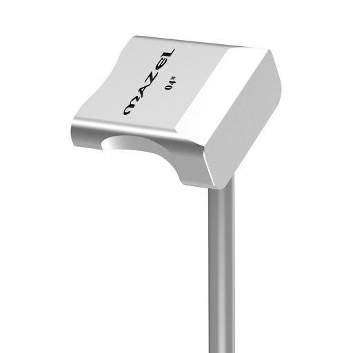 MAZEL マゼル ミニパターパット練習器具CNC切削フェースで正確なパッティング練習小型室内室外持ち運びOKグラファイトシャフト34インチ 銀色04 Mミニパター右利き