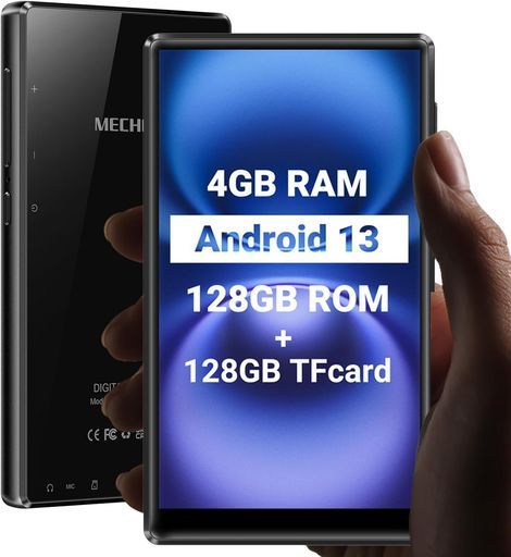 256 GBmp 3プレーヤーMECHENAndroid 13 MP 3プレーヤー5インチ1080 PデジタルオーディオプレーヤーBluetooth搭載多機能音楽プレーヤー2.4 GHz|5 GHzWiFi 2500 mAhバッテリー内蔵