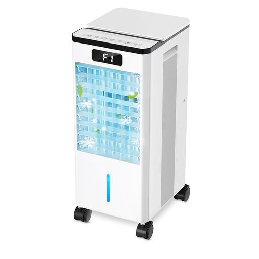冷風機冷風扇冷風扇風機強力大容量8 L水タンク3段階風量調整3つモード静音自動首振り12時間タイマー上部給水1台4役冷風クーラーリモコンタッチ操作キャスター付移動式保冷パック 熱中…