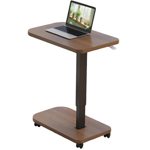 Radloveテーブル昇降式デスクサイドテーブル空圧昇降式デスクベッドテーブル介護用高さ調節 高さ72~114 cm 71*46