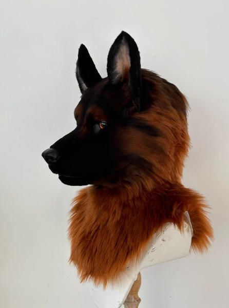 着ぐるみヘッド 犬 NO.489 リアルスタイル 全頭ヘッド ケモノ ファースーツ ぬいぐるみ コスプレ コスチューム kigurumi 一点物