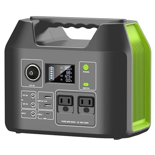 ポータブル電源 407 Wh|110000 mAH 大容量 ポータブルバッテリー 家庭用 バックアップ電源 ぽーたふる電源 小型軽量 弦波 AC 100 V 50 Hz|60 Hz 定格出力300 W 瞬間最大600 急速充電QC 3.0 三 b 51 a 2 f 1