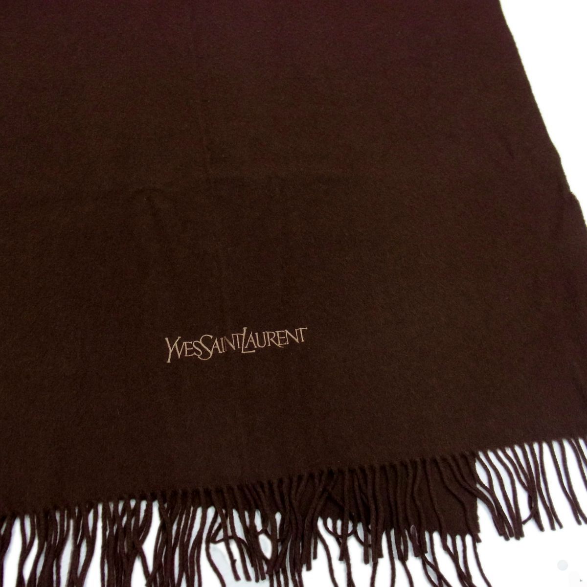 イブサンローラン　大判　マフラー　ストール　ショール　ひざ掛け　カシミヤ YSLイヴ・サンローラン カシミヤ100% 大判ストール ショール マフラー