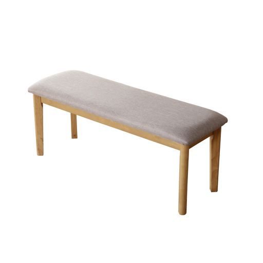 ダイニングベンチファブリック幅105 x奥行38 x高さ44 cmブラウン474008