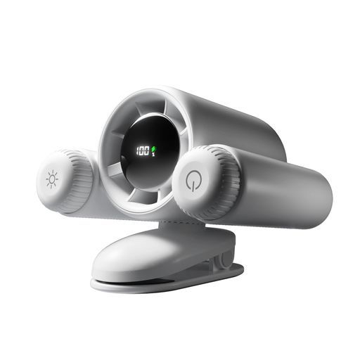 SPスペースプレイヤー腰掛けターボファンLEDスクリーン搭載100段階無段階調整風量-白