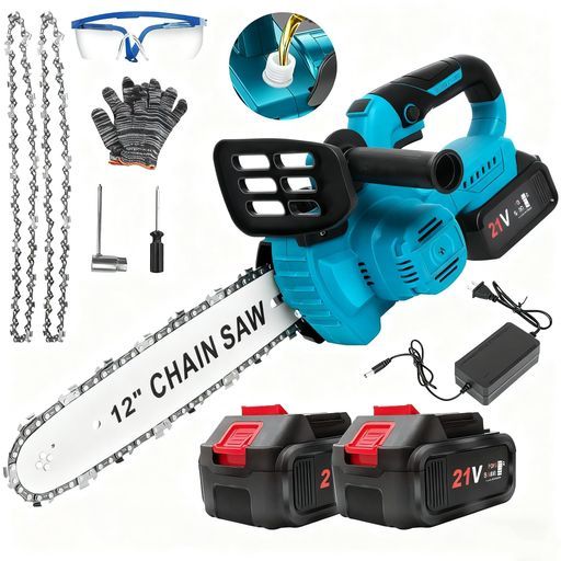 インチチェーンソー充電式電動ノコギリブラシレス電鋸電動コードレス切断径350 mm給油 大容量バッテリー搭載家庭用エンジンポータブルハンディ木工切断枝切り薪作り庭木の剪…