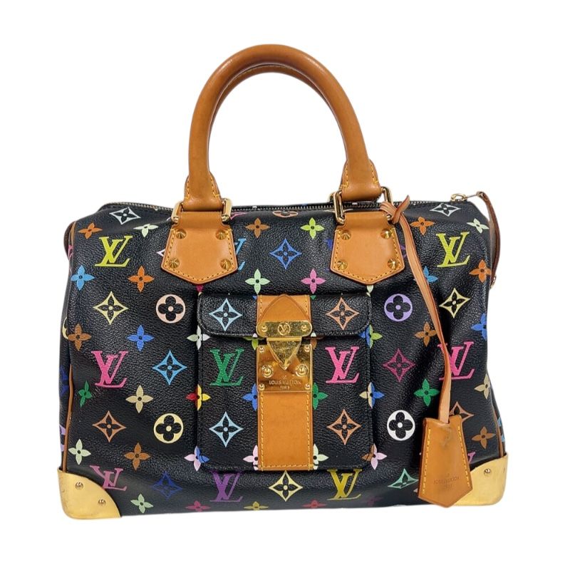 ルイ ヴィトン LOUIS VUITTON スピーディ30 M 92642 マルチカラー ゴールド金具 モノグラム ユニセックス ハンドバッグ