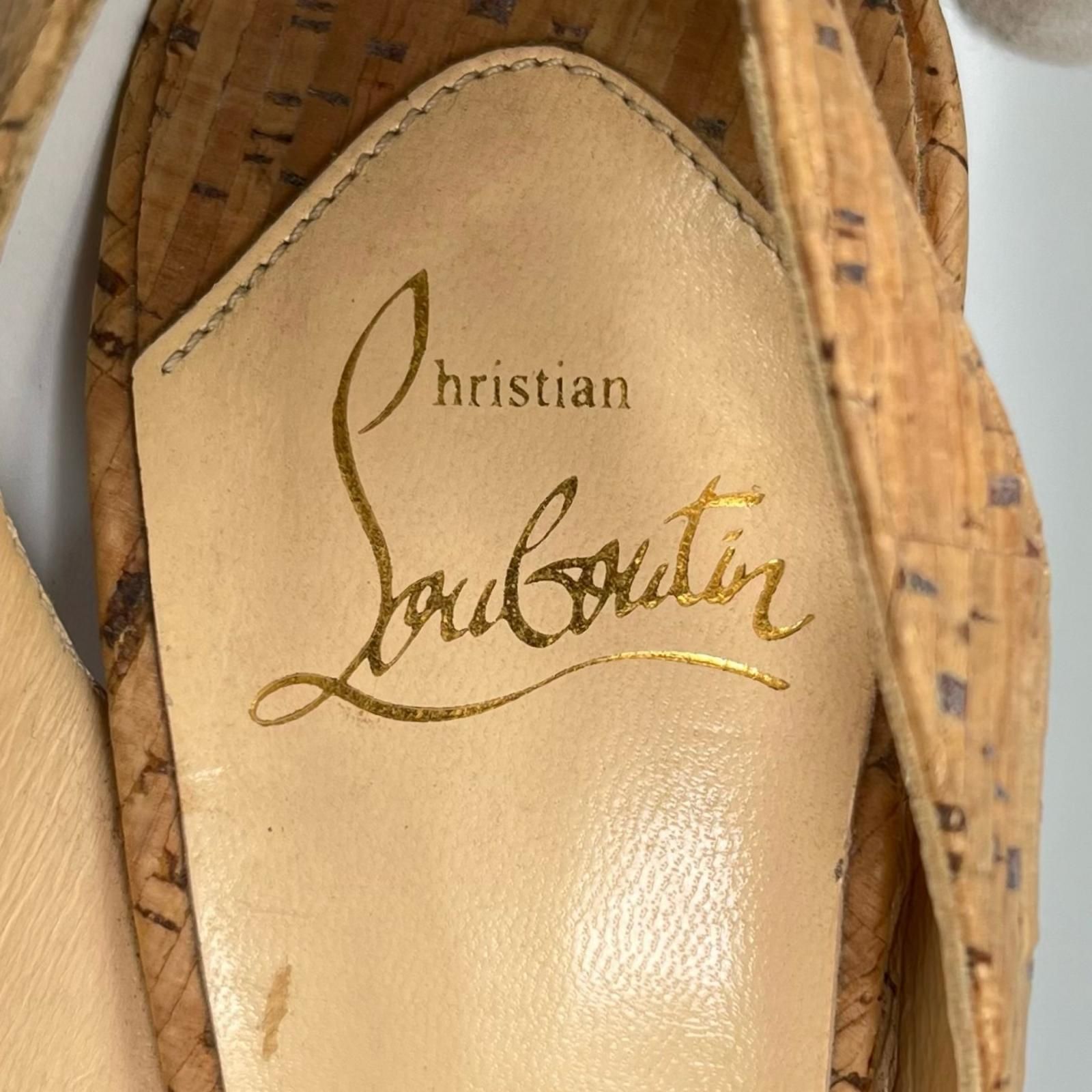 Christian Louboutin クリスチャンルブタン パンプス 合成繊維 