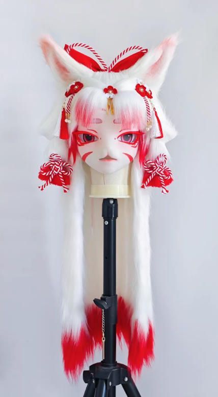 着ぐるみヘッド kigurumi NO.208 キツネ 赤 ファースーツ 全頭ヘッド