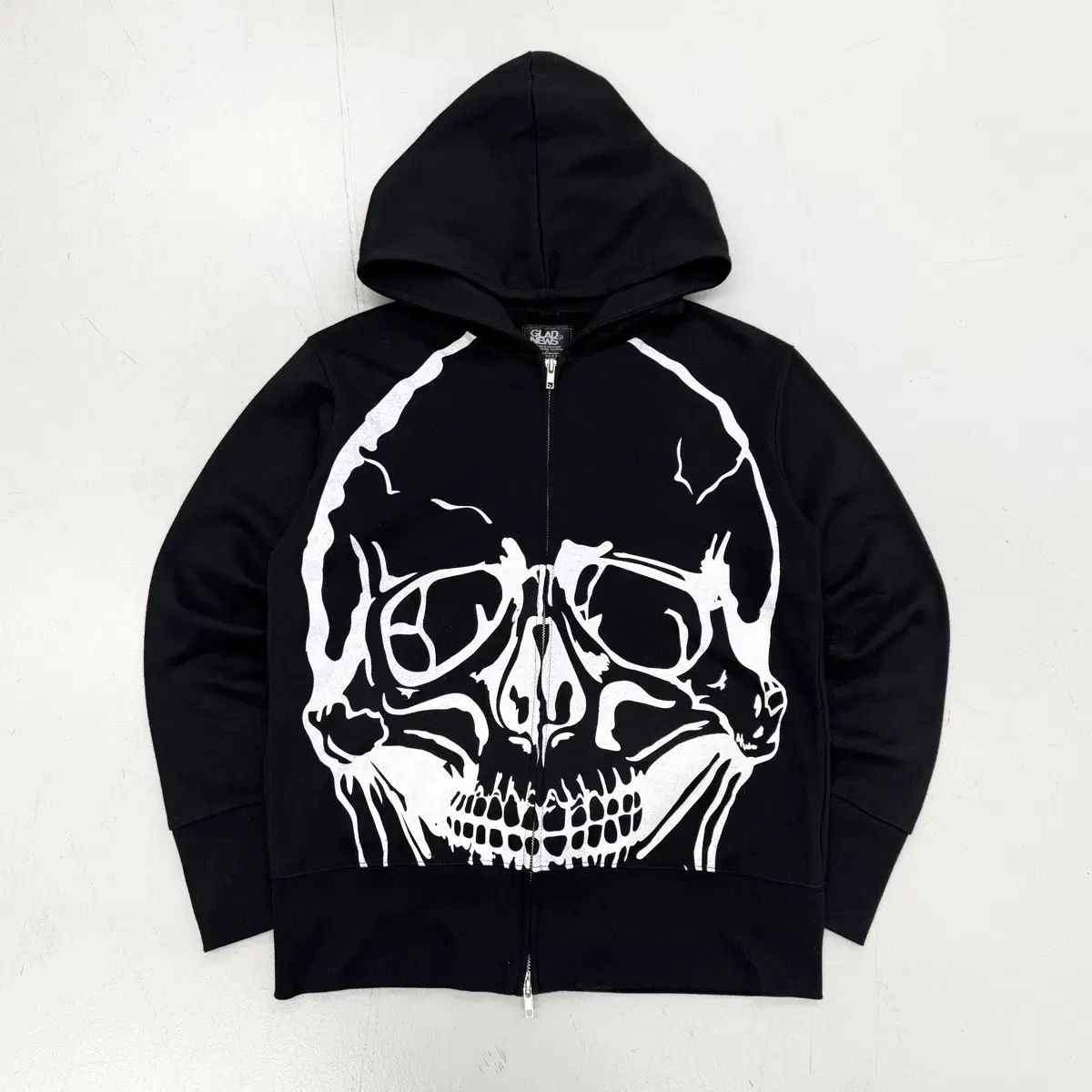 トップス GLAD NEWS Skull Fur Zip Hoodie GLAD NEWS グレイドニュース ジャパン ロック パンク スカル ドクロ