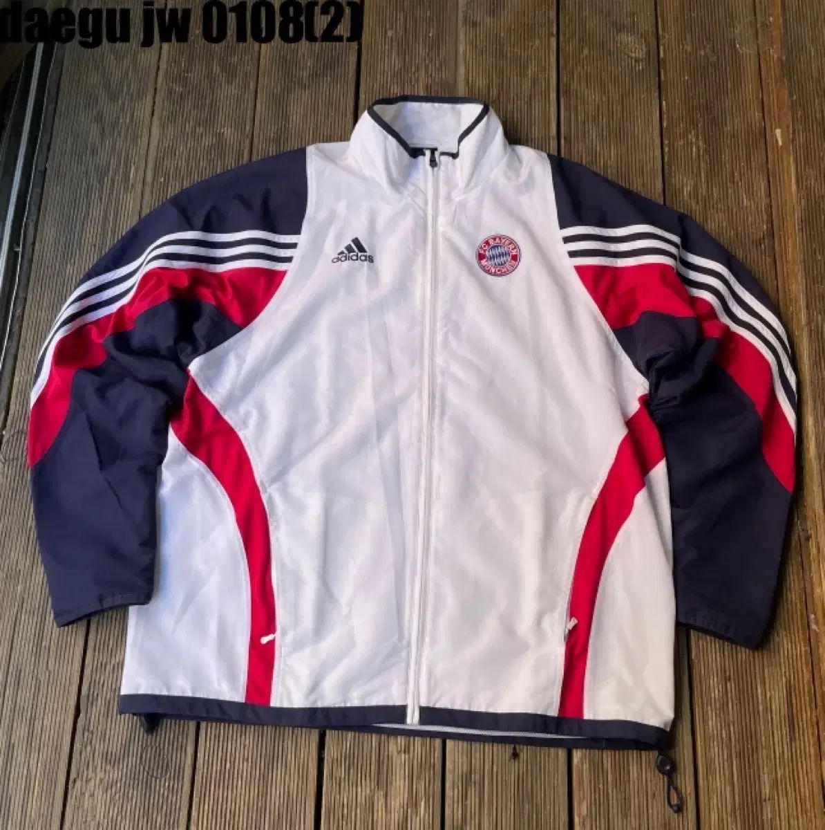 アディダス FCバイエルン ミュンヘン トラックジャージ 白 L