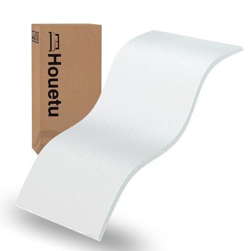 Houetuマットレスシングル高反発180 N硬め敷布団腰まわりを支える寝返りしやすいベッドマット厚さ5 cm洗えるカバー収納袋付きホワイト