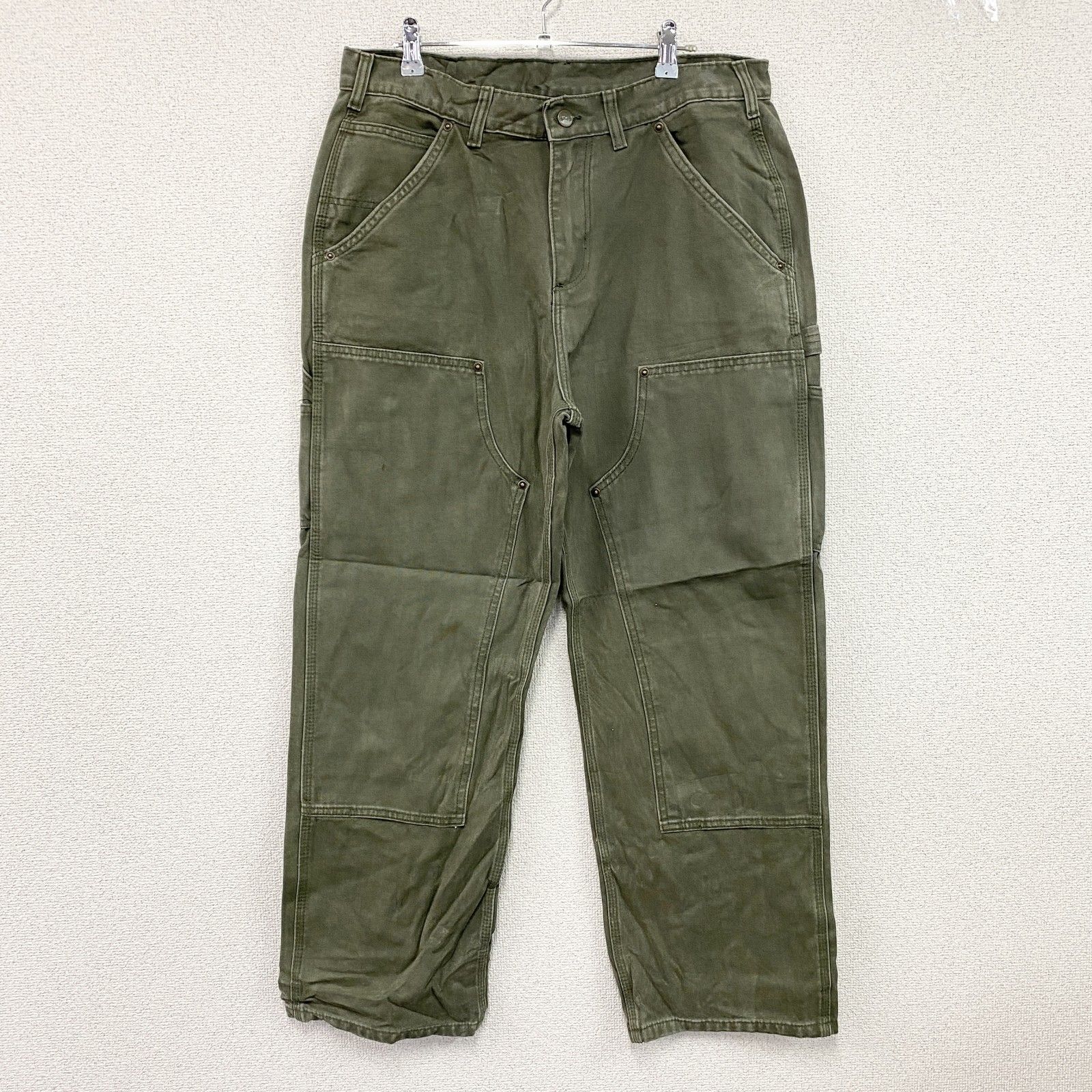 古着 Carhartt カーハート LOOSE ORIGINAL FIT ダブルニーペインターパンツ カーキ