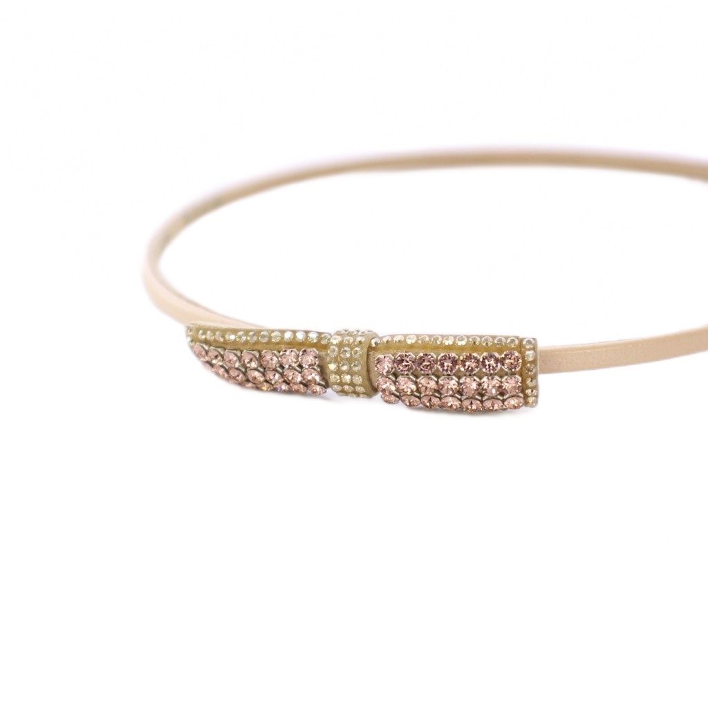 アッカ acca カチューシャ ヘアアクセサリー リボン ビジュー装飾