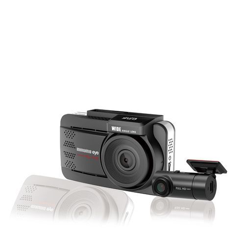 前後2カメラ400万画素前後ドライブレコーダードラレコmirumoeyeミルモアイ前方後方同時録画オービスポイント案内HDRナイトモード搭載DRC-35 STA 2