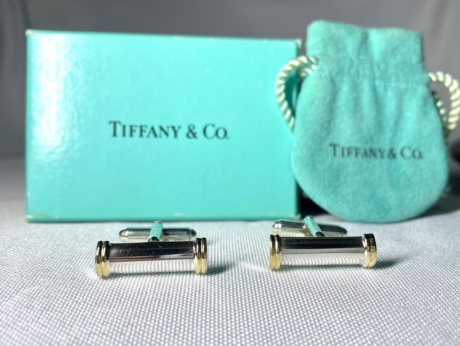 Tiffany ティファニー 18Kゴールド & スターリングシルバー AU750