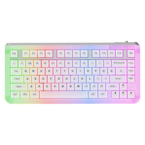 KiiBOOMJade 7575 CNC UV樹脂成型ワイヤレスメカニカルキーボードRGBバックライト搭載BT 5 0 USB C 2 4 GHz無線ゲーミングキーボードQMK VIAプログラマブルホットスワップ対応 その他 テレビゲーム ゲーム おもちゃ グッズ