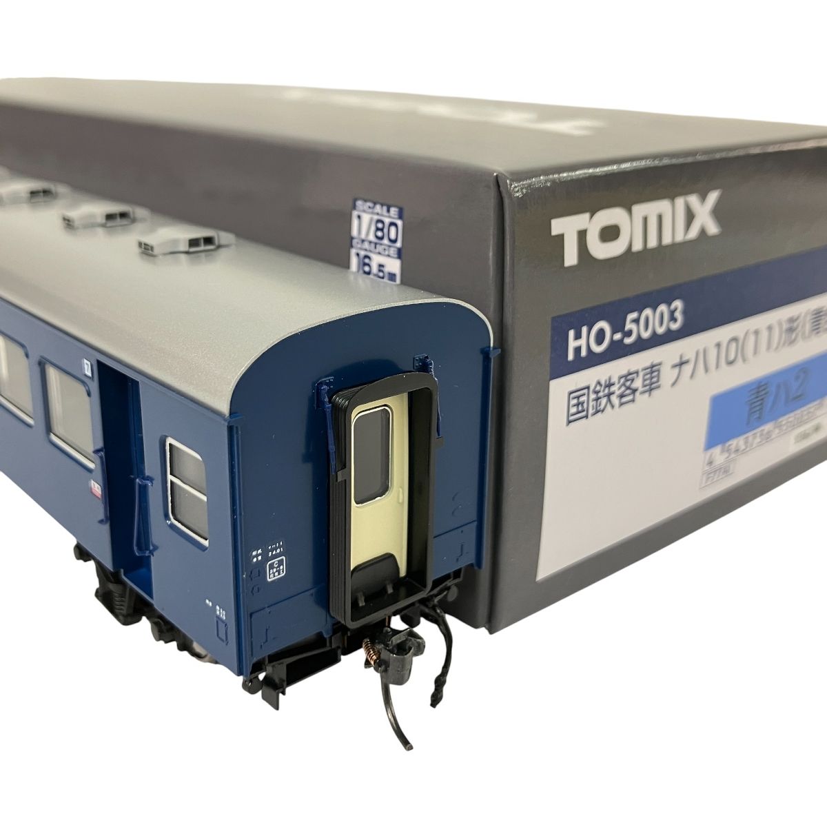 TOMIX HO-5003 国鉄 10系 軽量客車 ナハ10 11 形 青色 室内灯込 HOゲージ 鉄道模型 良好