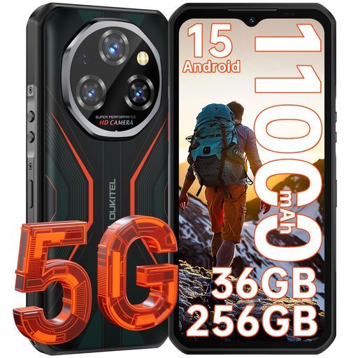 ndroid 15タフネススマホ 拡張 SIMフリースマホ本体11000 mAhの大容量バッテリー108 MP 32 MPカメラ防水防塵耐衝撃スマホ本体