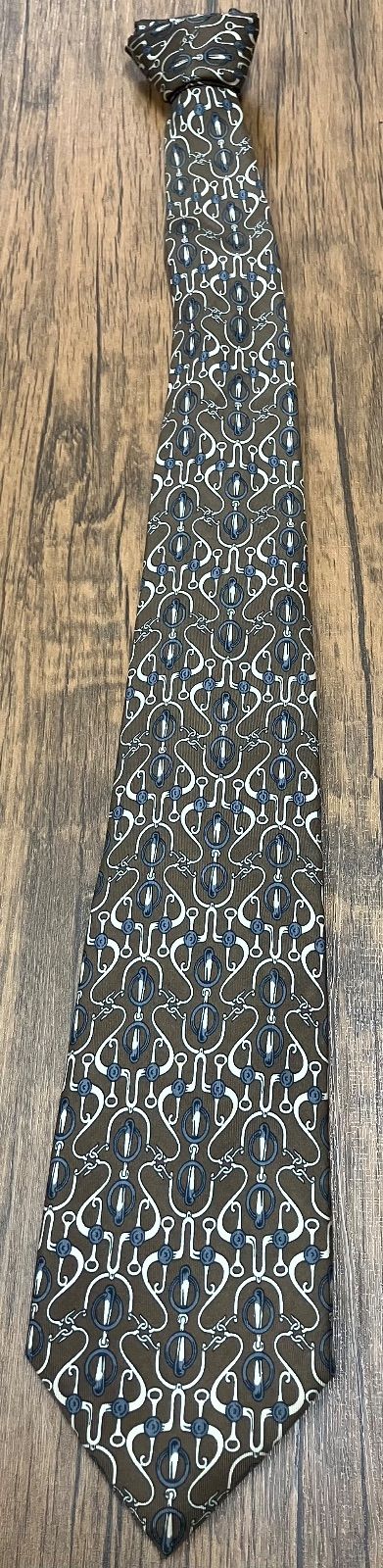 T 268 HERMES エルメス ネクタイ メンズ