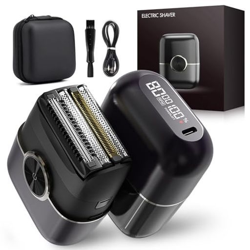 Kynorシェーバーメンズ電気シェーバーFK-706 新モデル 往復式 刃|2段階スピード調節 電動小型深剃り乾湿両用IPX 6防水LED残量表示旅行ロック機能Type-C充電軽量コンパクト持ち運び…