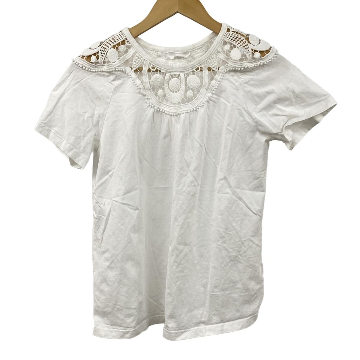 Chloe クロエ 半袖カットソー サイズS レディース 白
