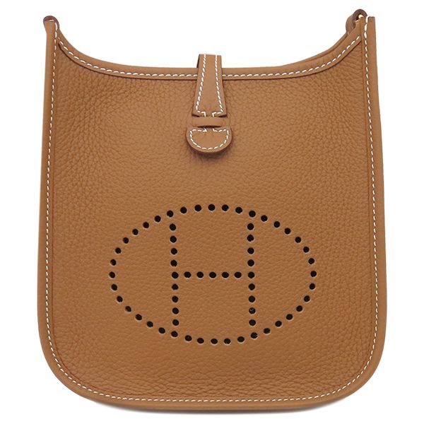 エルメス HERMES ショルダーバッグ エヴリンTPM ロング トリヨンクレマンス ゴールド ゴールド金具 茶 ♥ W刻印 2025年製 箱