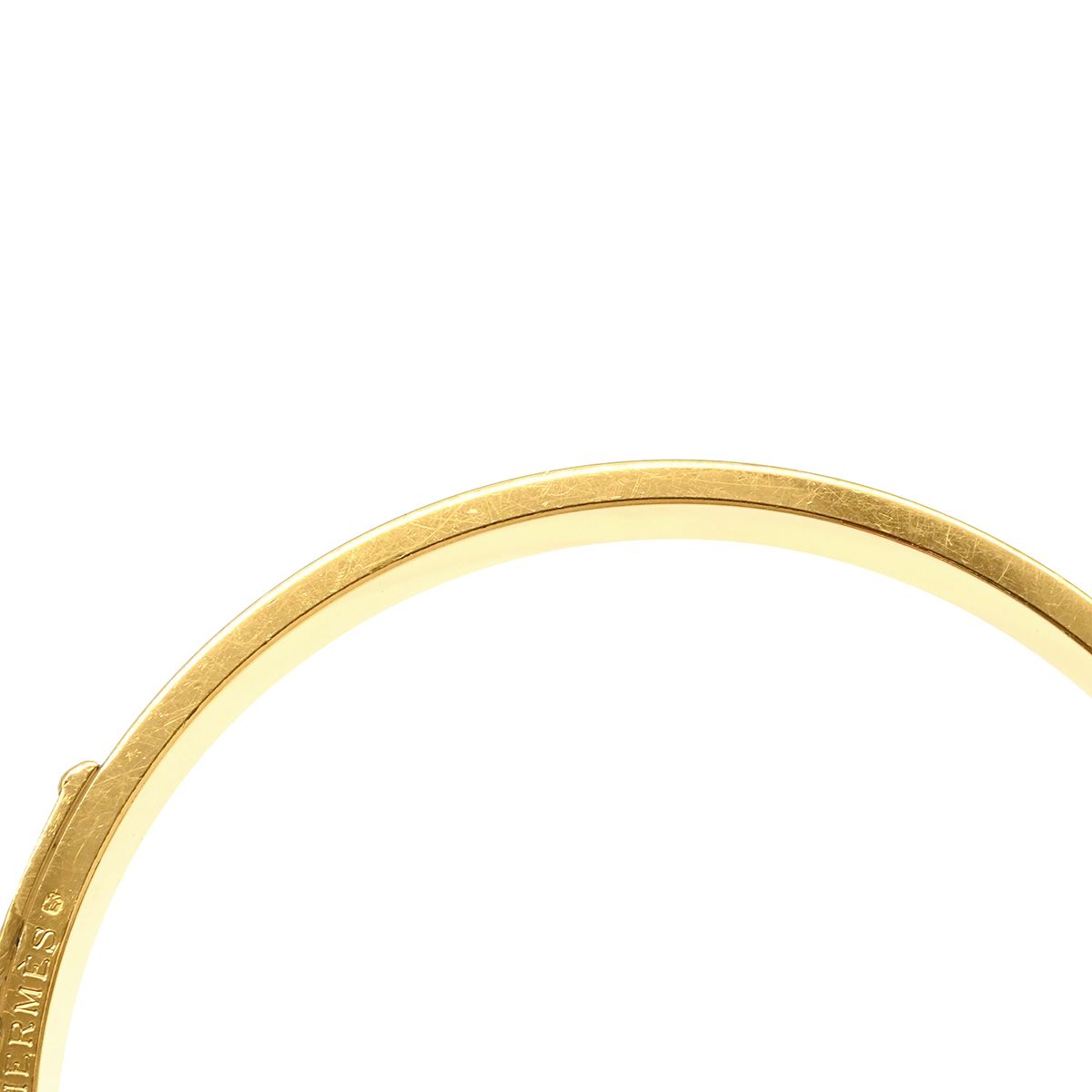 エルメス HERMES バングル ケリーバングル GP リザード レッドX