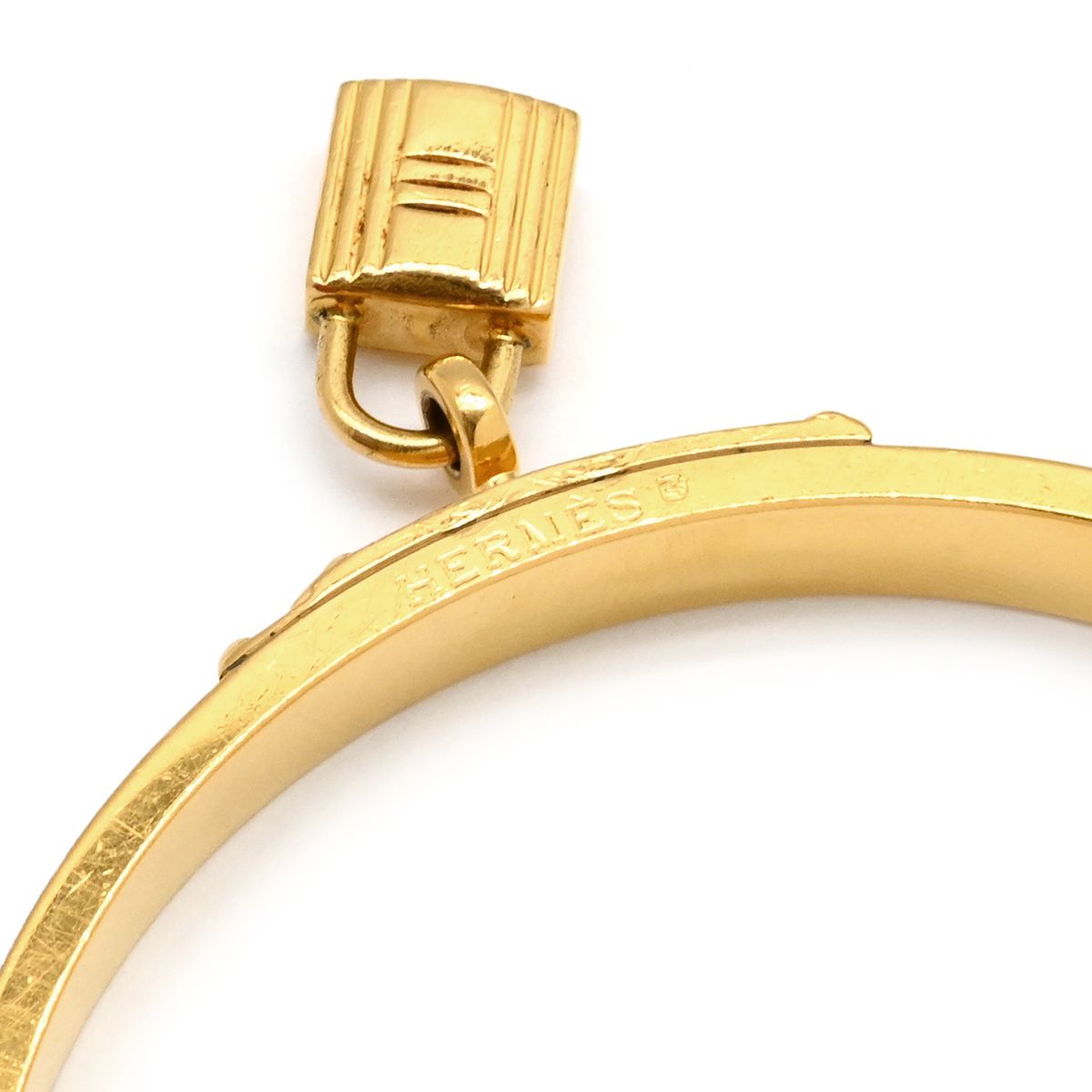 エルメス HERMES バングル ケリーバングル GP リザード レッドX