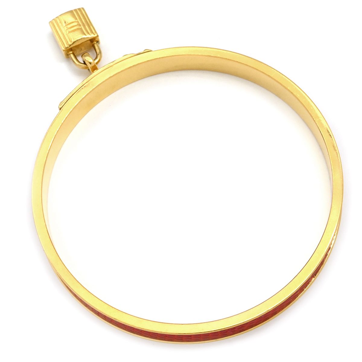 エルメス HERMES バングル ケリーバングル GP リザード レッドX