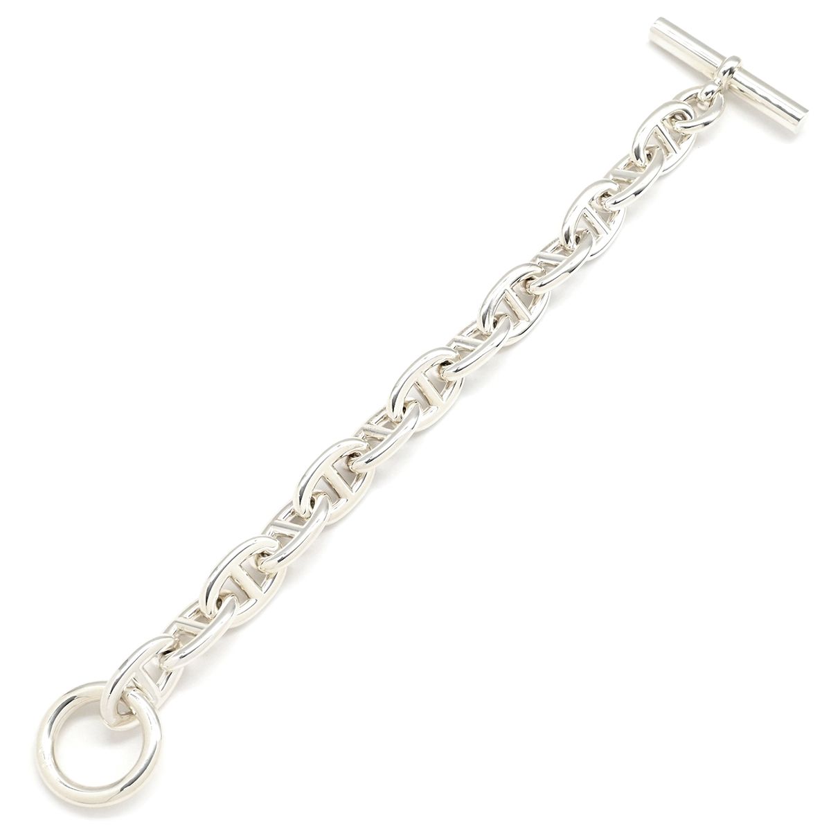 エルメス HERMES ブレスレット シェーヌダンクル TGM シルバー925 シルバー 13コマ スターリングシルバー AG 925