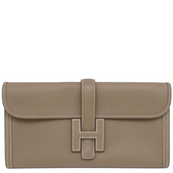 エルメス HERMES クラッチバッグ ジジェエラン29 スイフト エトゥープ グレージュ Y刻印 箱