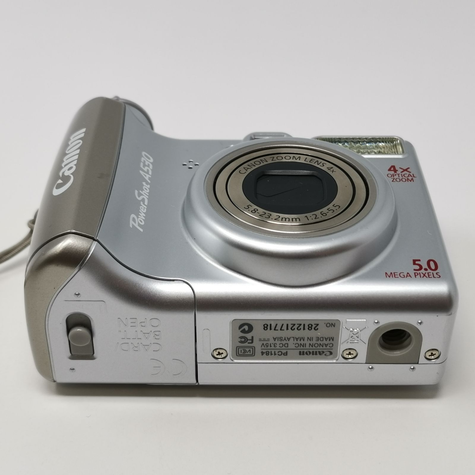 キャノン Power Shot A530 シルバー デジカメ 動作確認済み デジタル
