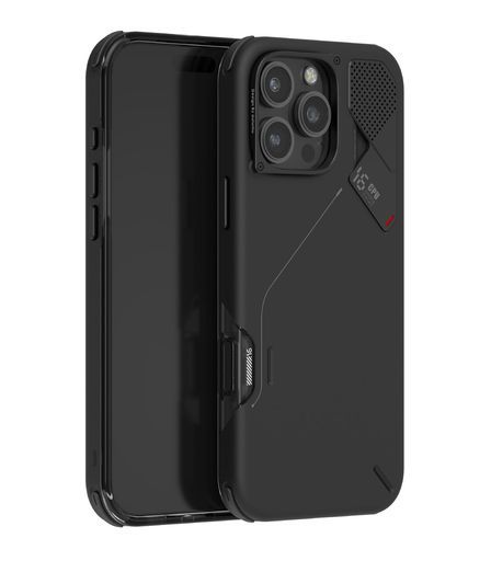 AulumuA 16 iPhone ProMax用耐衝撃ケース全カバーへアップグレード全面保護Magsafe対応マグネット内蔵ユニークな冷却窓ワイヤレス充電対応メタル個別ボタンアイホン保護カバースマホケースブラ…