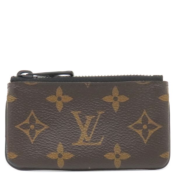 ルイヴィトン LOUIS VUITTON コインケース ポシェット クレ モノグラムキャンバス モノグラムソーラーレイ ブラック金具 茶 オレンジ チェーンフック付き 小銭入れ M 44487 TA 0189