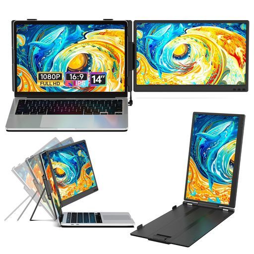 【新品】14インチ デュアルディスプレイFHD1080P 13-17.3インチ用 Amazon.co.jp: 14インチ デュアルディスプレイ【3画面作業 簡単に接続