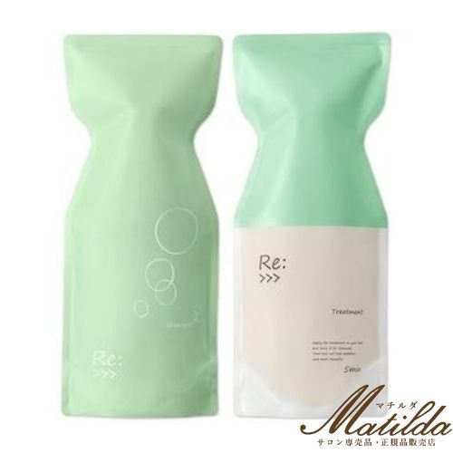 匿名配送　アジュバン Re:>>> リ：シャンプー トリートメント リフィル アジュバン【2本セット】Re:シャンプー（リ： シャンプー）600ml／Re