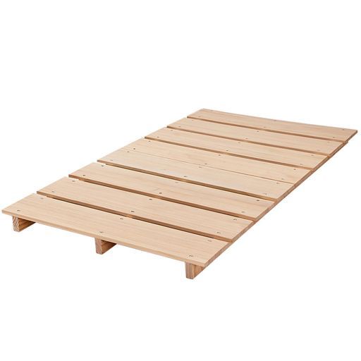 Verboseベッドフレームダブルベットすのこベッドヘッドレスベッドステージベッドローベッド木製耐荷重約300 kgシンプルスノコベッド木目調組立簡単工具付き 耐久性通気性ナチュラル