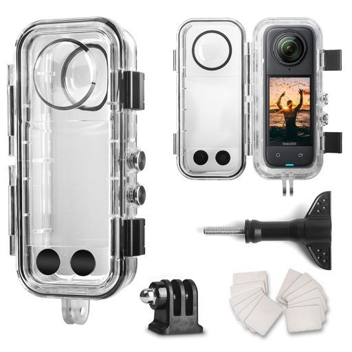 OKFUN防水ダイビング保護ケースInsta 360 X 4用 131 FT|40 M水中ダイビング耐久性のあるハウジングHeroInsta 4アクションカメラアクセサリー シュノーケリング サーフィン エクストリームスポ…