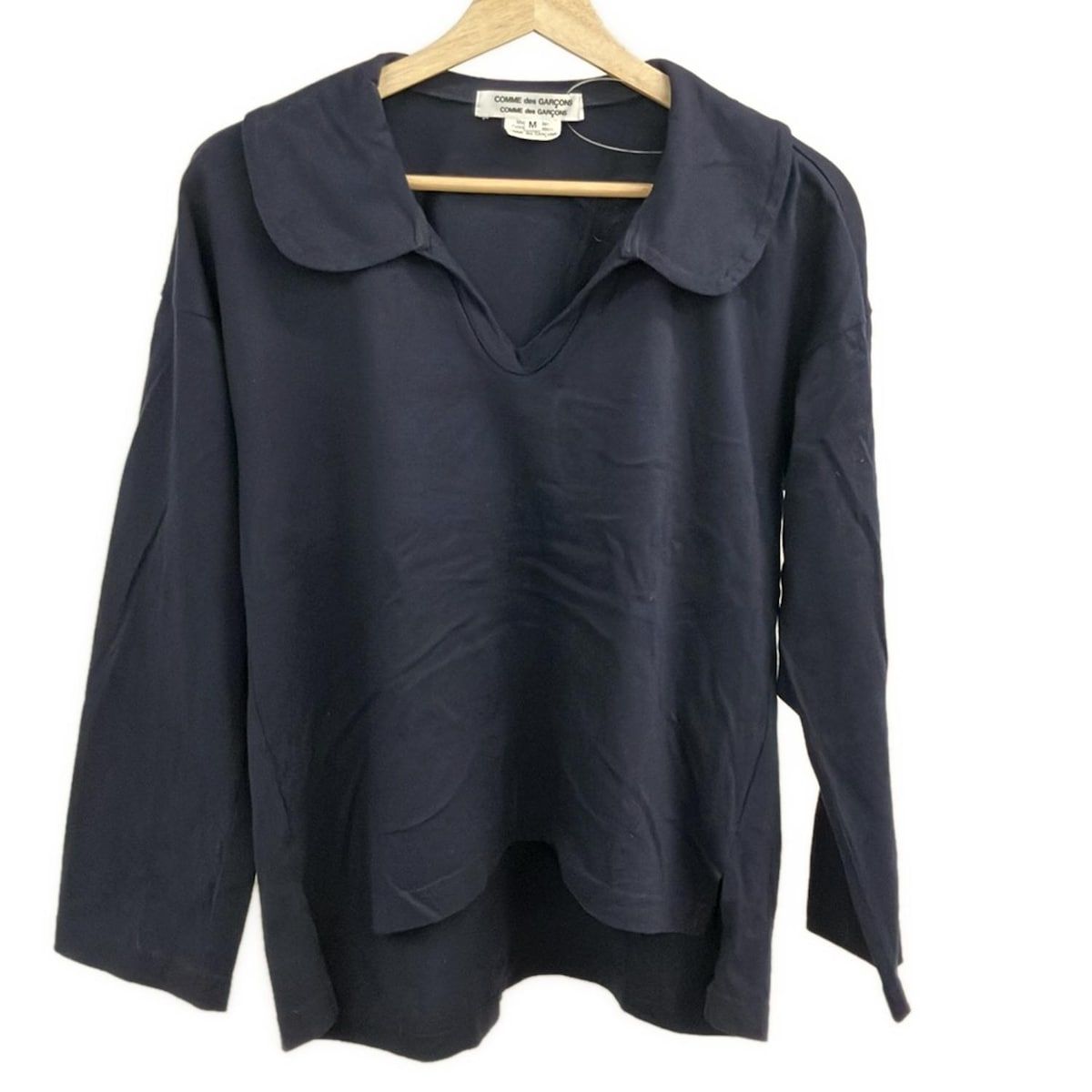 COMMEdesGARCONS コムデギャルソンコムデギャルソン 長袖カットソー サイズM レディース - ダークネイビー