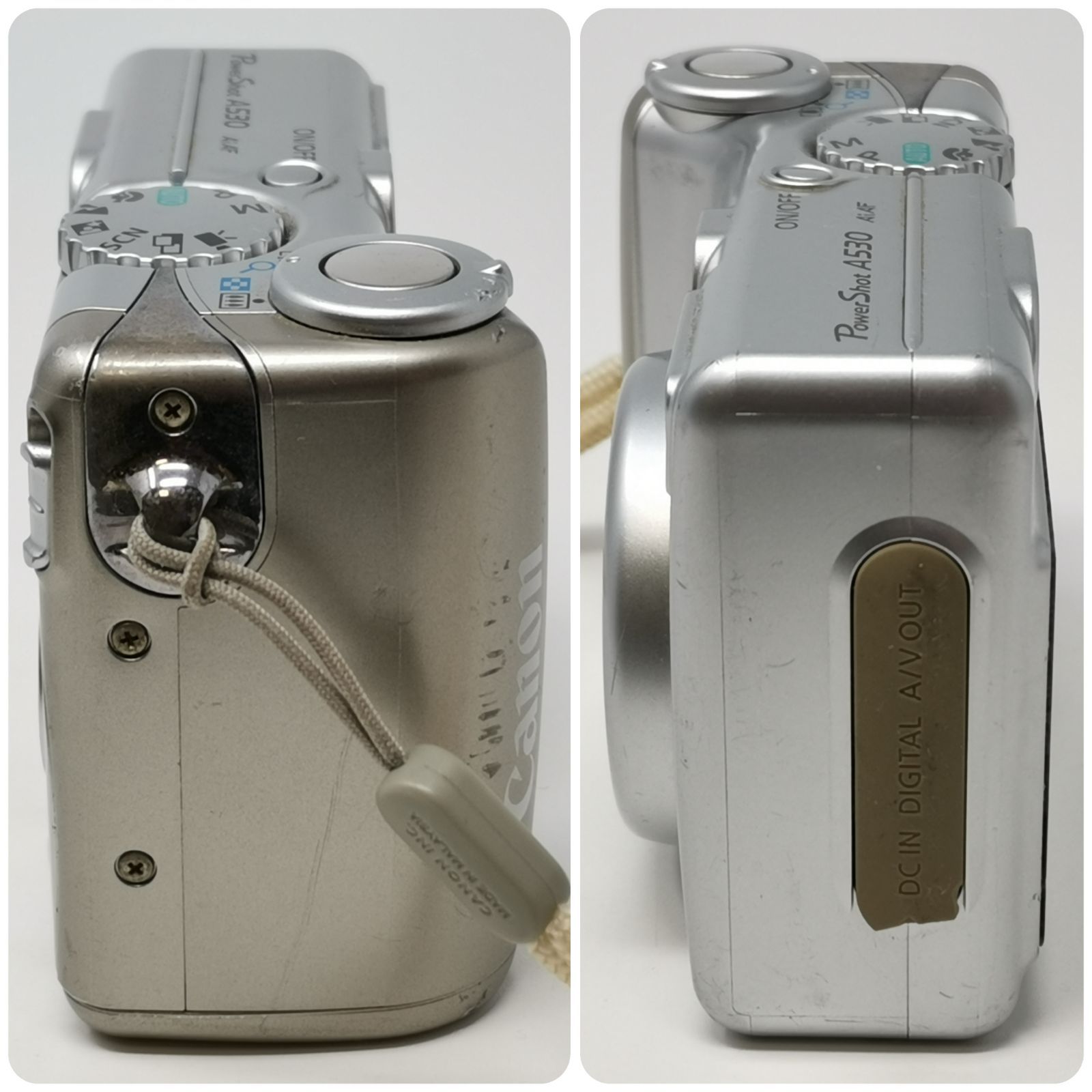 キャノン Power Shot A530 シルバー デジカメ 動作確認済み デジタル