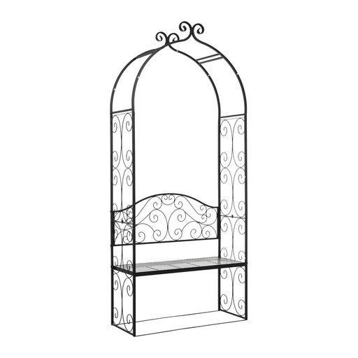 OSJガーデンベンチアーチスチール鉄製ローズアーチ園芸ガーデニング幅96 cm高さ230 cm