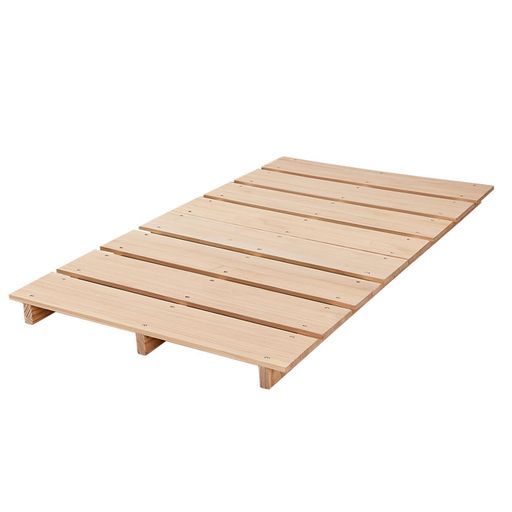 Verboseベッドフレームセミダブルすのこヘッドレステージベッドセミダブルベッドスノコベッドロータイプローベッド天然木耐荷重約300 kg 天然の松材を使用 組立簡単工具付き耐久性通気…