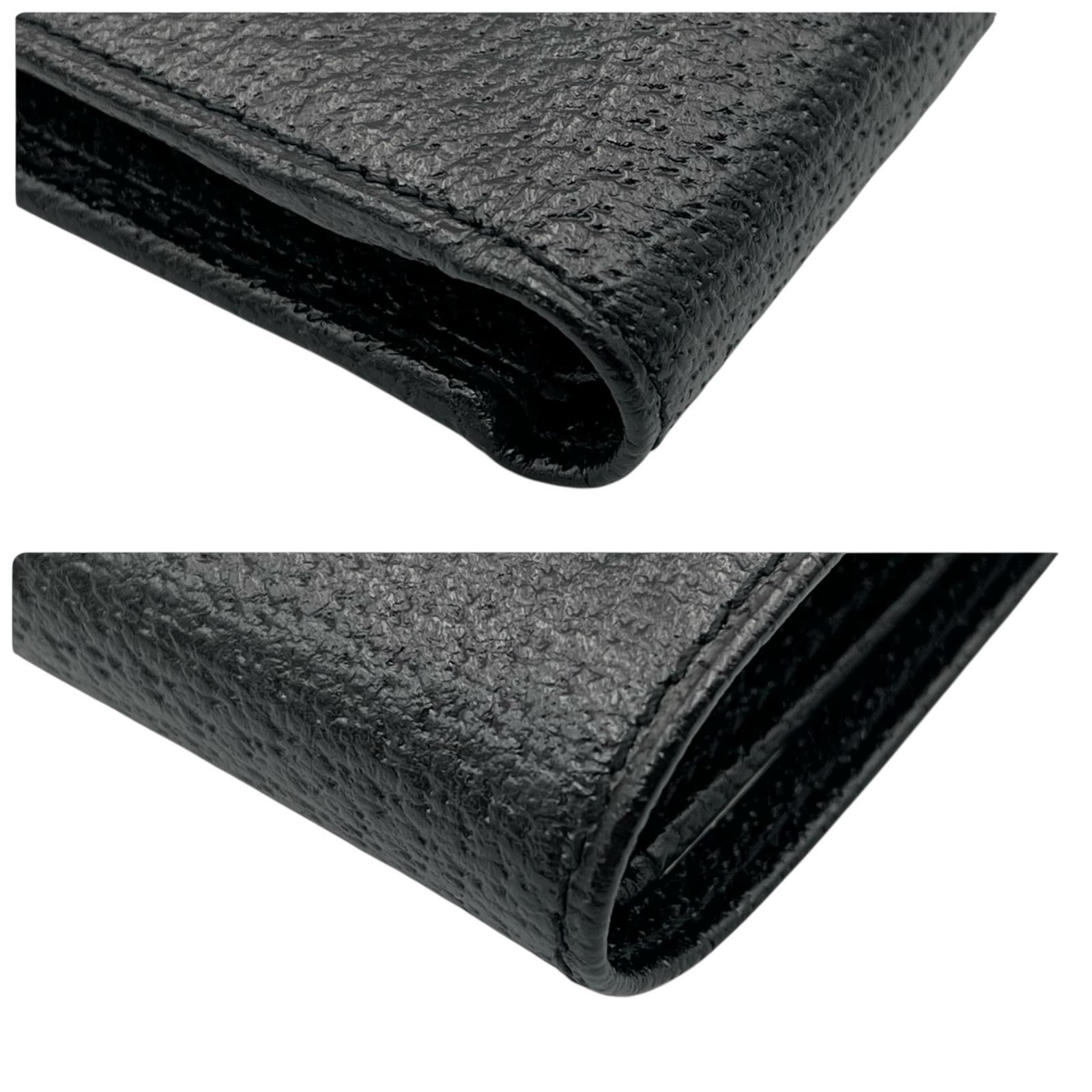  グッチ GUCCI 二つ折り財布 11838 2320 レザー ブラック レディース 二つ折り財布 折り財布