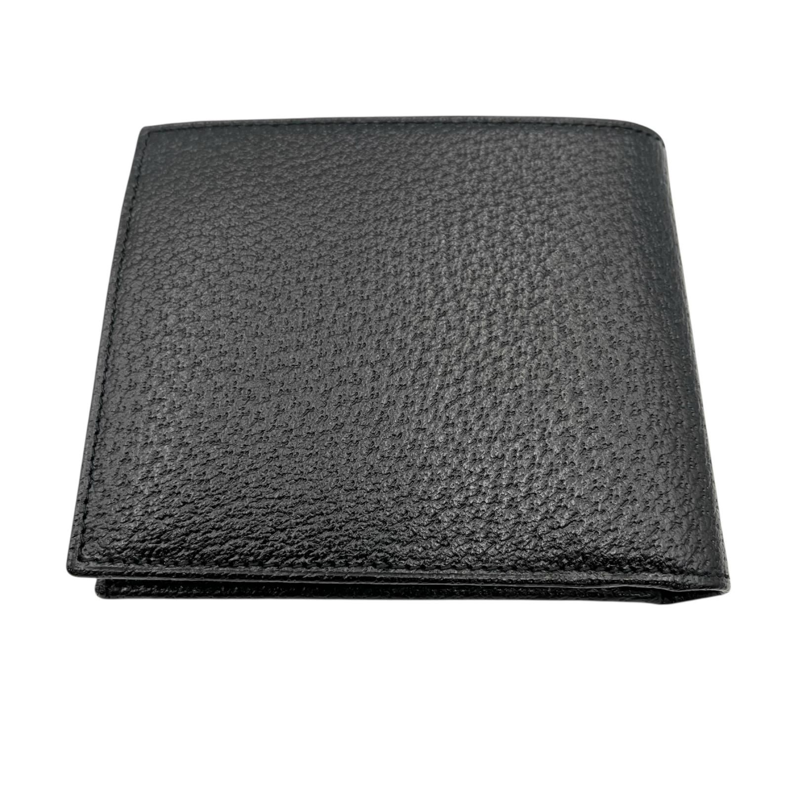 グッチ GUCCI 二つ折り財布 11838 2320 レザー ブラック レディース