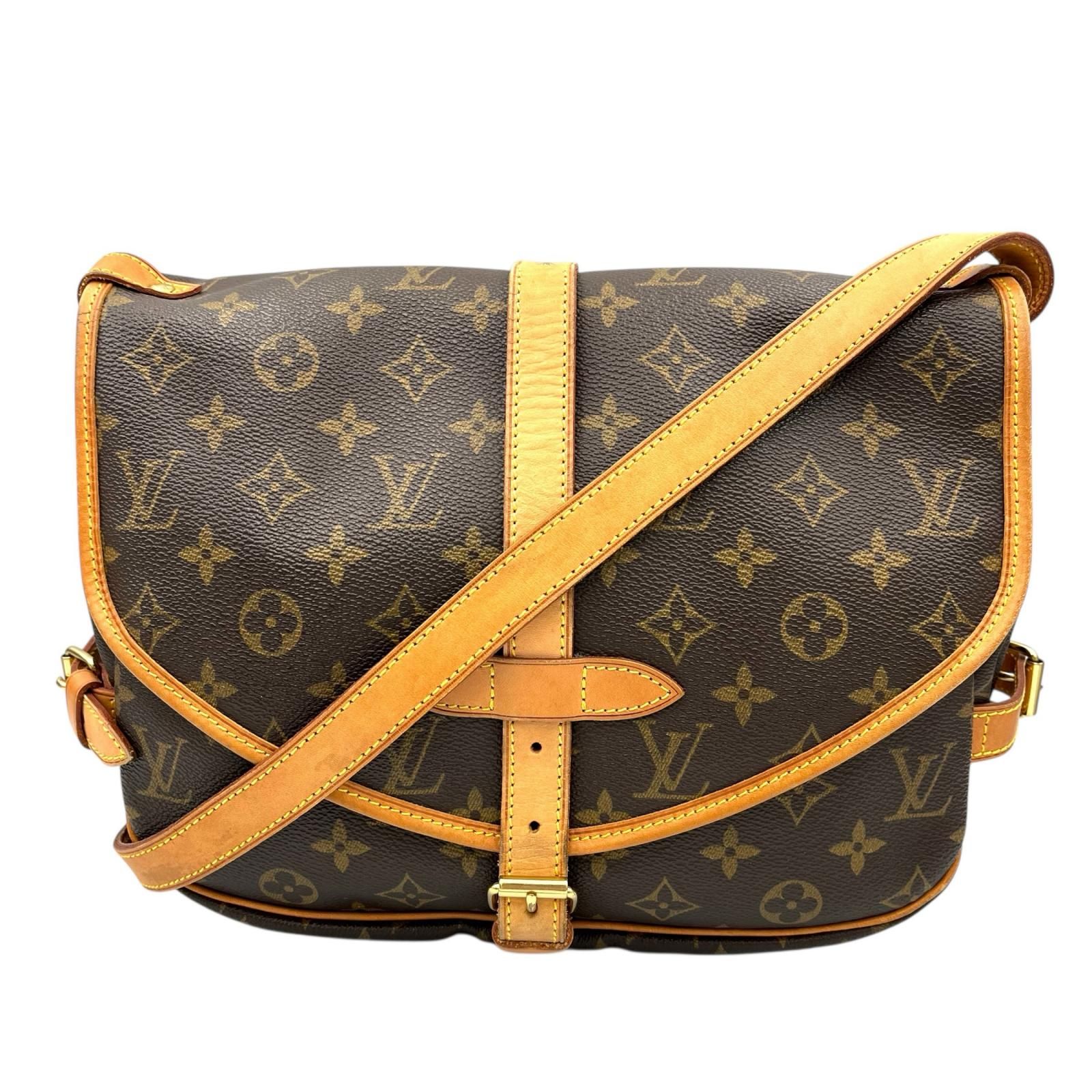 ルイヴィトン LOUIS VUITTON ショルダーバッグ ソミュール30 M 42256 モノグラムキャンバス ブラウン レディース
